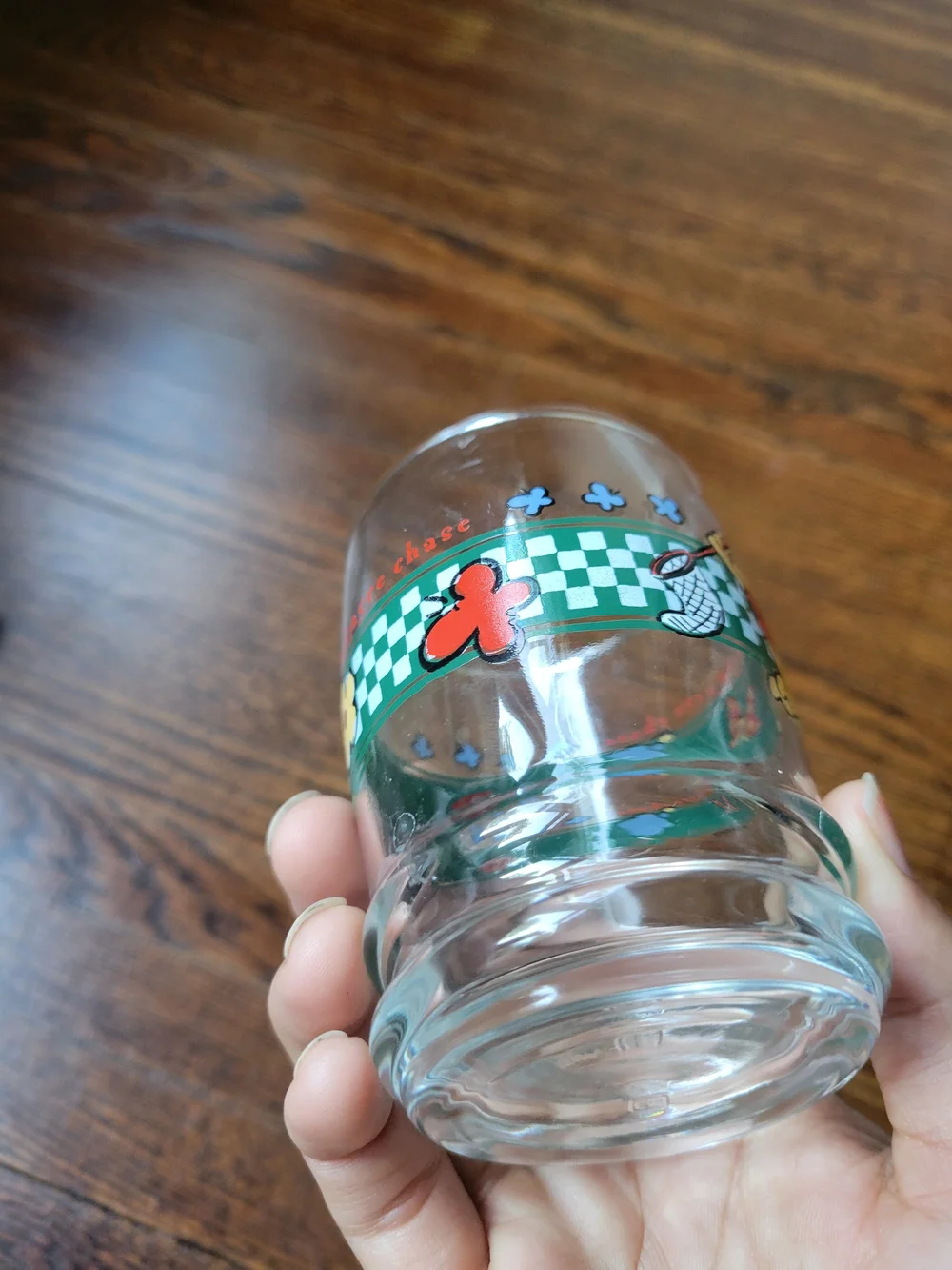 Disney WINNIE the POOH Anchor Hocking Vintage 3.5” Juice Glass 8 oz